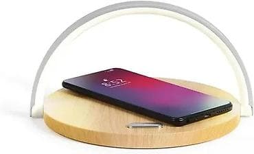 cepaci za drva: Drvena bežična Qi stanica za punjenje sa LED lampom (2‑u‑1) - Bežično na lalafo.rs — 3 cepaci za drva: Drvena bežična Qi stanica za punjenje sa LED lampom (2‑u‑1) - Bežično — 3