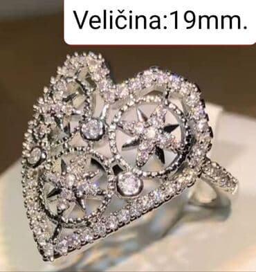 Ženski prsten, Materijal: Cirkon, Kristal na lalafo.rs Ženski prsten, Materijal: Cirkon, Kristal