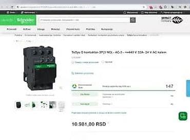Home & Garden: Schneider Electric TeSys D kontaktor – model LC1D32B7 - Serija: TeSys at lalafo.rs — 5 Home & Garden: Schneider Electric TeSys D kontaktor – model LC1D32B7 - Serija: TeSys — 5