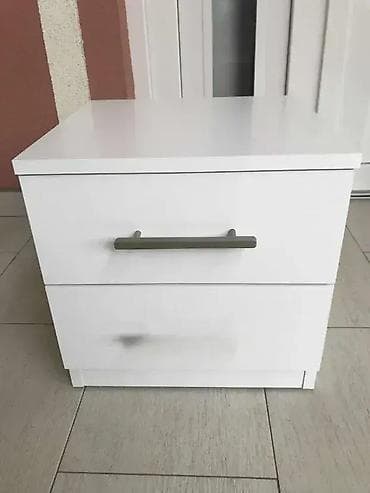 🤍 Noćni ormarić 2F – beli 🤍 ✔ Izrađen od najkvalitetnije EGGER na lalafo.rs — 3 🤍 Noćni ormarić 2F – beli 🤍 ✔ Izrađen od najkvalitetnije EGGER — 3