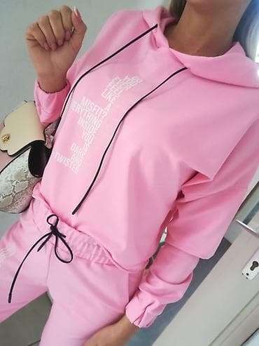 Predivna trenerka u roze i plavoj boji Divan glatki fini pamuk elastin na lalafo.rs — 5 Predivna trenerka u roze i plavoj boji Divan glatki fini pamuk elastin — 5