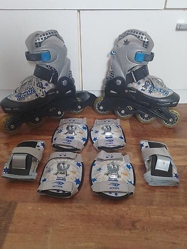 Dečiji komplet – roleri br 30-33 + zaštitna oprema - Model: Action at lalafo.rs — 1 Dečiji komplet – roleri br 30-33 + zaštitna oprema - Model: Action — 1