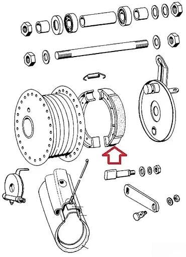 Zadnje kočione pakne (dobuš kočnice) za skuter/moped - Tip: set od 2 at lalafo.rs Zadnje kočione pakne (dobuš kočnice) za skuter/moped - Tip: set od 2