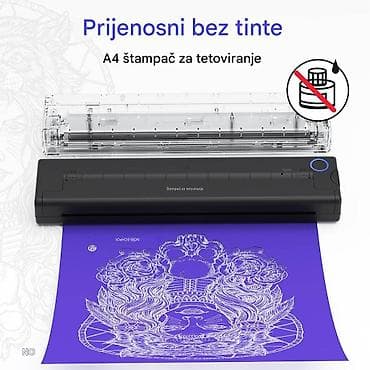 Mini prenosivi A4 štampač za tetoviranje - Prenosivi termalni štampač na lalafo.rs — 8 Mini prenosivi A4 štampač za tetoviranje - Prenosivi termalni štampač — 8