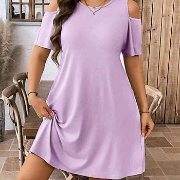 bermude teksas br: Ženska mini haljina sa otvorenim ramenima - Kroj: A-linija, opušten at lalafo.rs — 6 bermude teksas br: Ženska mini haljina sa otvorenim ramenima - Kroj: A-linija, opušten — 6