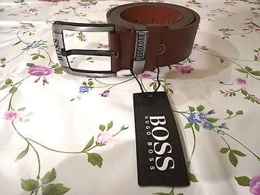 Novi muski kozni markirani kais Hugo Boss u braon boji. Zemlja porekla na lalafo.rs — 3 Novi muski kozni markirani kais Hugo Boss u braon boji. Zemlja porekla — 3