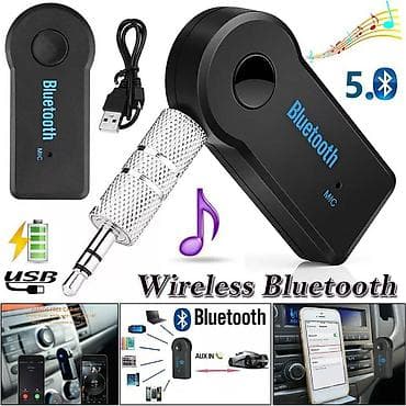 Audio bluetooth aux sa mikrofonom 3.5mm risiver transmiter na lalafo.rs — 4 Audio bluetooth aux sa mikrofonom 3.5mm risiver transmiter — 4