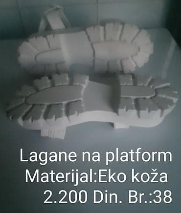 Bele i Crne ženske sandale na platformu - Model: otvorene sandale sa at lalafo.rs — 9 Bele i Crne ženske sandale na platformu - Model: otvorene sandale sa — 9