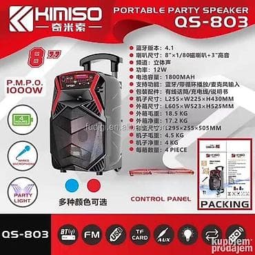 Kimiso Bluetooth zvučnik sa mikrofonom QS-803 Novo, neotpakovano na lalafo.rs — 3 Kimiso Bluetooth zvučnik sa mikrofonom QS-803 Novo, neotpakovano — 3