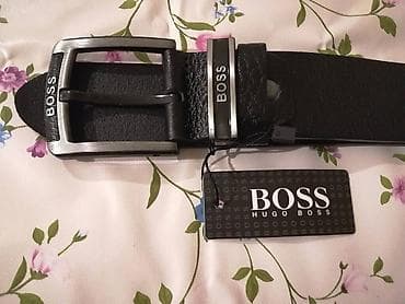 Novi muski kozni markirani kais Hugo Boss u crnoj boji. Zemlja porekla na lalafo.rs — 1 Novi muski kozni markirani kais Hugo Boss u crnoj boji. Zemlja porekla — 1