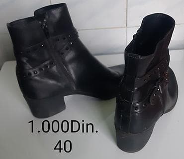 Ženske kratke čizme – 4 modela 1) Crne kožne čizme s nitnama - Boja at lalafo.rs — 2 Ženske kratke čizme – 4 modela 1) Crne kožne čizme s nitnama - Boja — 2