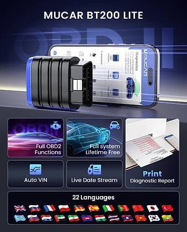 Transport: NOVO - MUCAR BT200 Lite OBD2 iOS / Android Auto Dijagnostika Novi at lalafo.rs — 7 Transport: NOVO - MUCAR BT200 Lite OBD2 iOS / Android Auto Dijagnostika Novi — 7