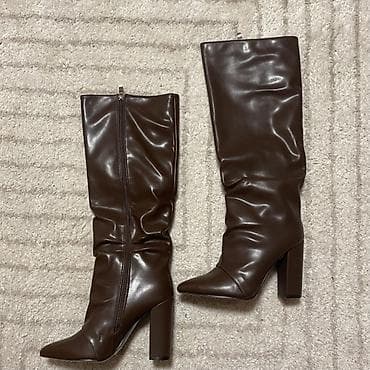 High boots, 39, color - Brown at lalafo.rs — 2 High boots, 39, color - Brown — 2