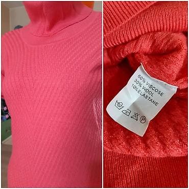 Ženska pletena tunika/rolka Holly - Boja: koralno/ružičasta - Kratak na lalafo.rs — 3 Ženska pletena tunika/rolka Holly - Boja: koralno/ružičasta - Kratak — 3