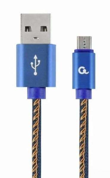 Mobile Phones & Accessories: Cablexpert Premium Denim Micro‑USB kabl – 1 m - Tip konektora: USB‑A at lalafo.rs — 2 Mobile Phones & Accessories: Cablexpert Premium Denim Micro‑USB kabl – 1 m - Tip konektora: USB‑A — 2