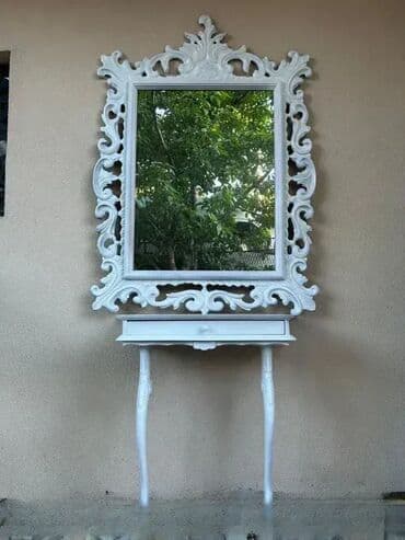 Stilske konzole: Stilska konzola i ogledalo u duborezu Stilska konzola i ogledalo na lalafo.rs — 6 Stilske konzole: Stilska konzola i ogledalo u duborezu Stilska konzola i ogledalo — 6