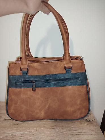 Ženska torba – dvobojna (kamel/teget), sa mnoštvom pregrada i dodatnom na lalafo.rs — 2 Ženska torba – dvobojna (kamel/teget), sa mnoštvom pregrada i dodatnom — 2