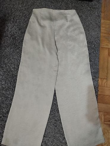 Extra satenske pantalone u bež boji, materijal je lagan i lepo pada na lalafo.rs — 5 Extra satenske pantalone u bež boji, materijal je lagan i lepo pada — 5