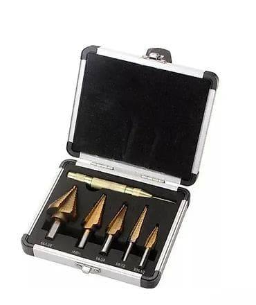 Stepenaste burgije (jelkice) – set od 6 delova u koferu Dobro došli u na lalafo.rs — 1 Stepenaste burgije (jelkice) – set od 6 delova u koferu Dobro došli u — 1