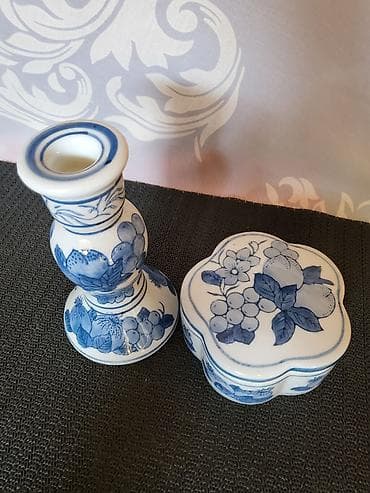 Satula i svecnjak novi,rucno oslikani pa glazirani iz 80ih. Dvodelni na lalafo.rs — 4 Satula i svecnjak novi,rucno oslikani pa glazirani iz 80ih. Dvodelni — 4