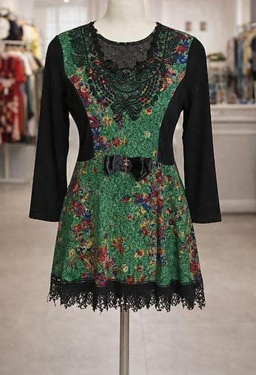 Haljina sa dugim rukavima, vintage/boho stil - Kroj: struk naglašen na lalafo.rs Haljina sa dugim rukavima, vintage/boho stil - Kroj: struk naglašen