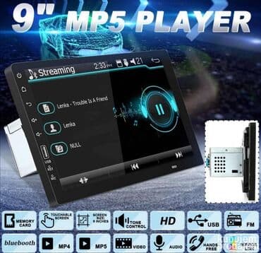 Audio oprema za auto: Multimedia uređaj 9 inča sa Bluetooth-om i 1 DIN ulazom Novi model na lalafo.rs Audio oprema za auto: Multimedia uređaj 9 inča sa Bluetooth-om i 1 DIN ulazom Novi model