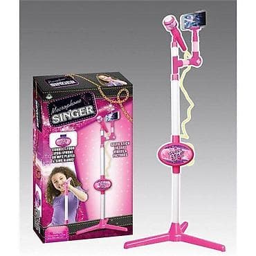 Dečiji pevački set – mikrofon na stalku sa držačem za telefon - na lalafo.rs Dečiji pevački set – mikrofon na stalku sa držačem za telefon -