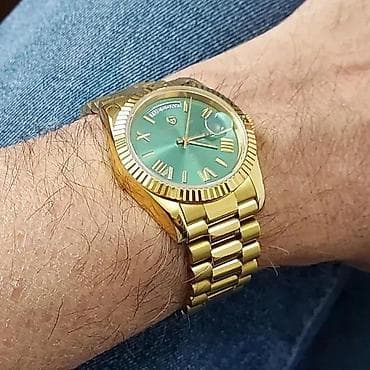 PAGANI DESIGN PD-1752 -36mm- Zlatna/Zelena- Rolex Day-Date Potpuno na lalafo.rs PAGANI DESIGN PD-1752 -36mm- Zlatna/Zelena- Rolex Day-Date Potpuno