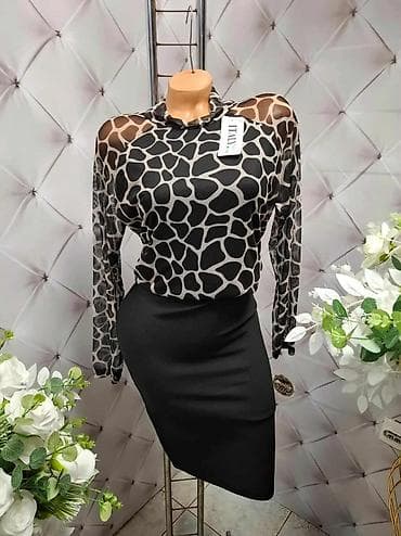 Ženska bluza sa dugim rukavima – animal print - Model: uska bluza sa na lalafo.rs — 3 Ženska bluza sa dugim rukavima – animal print - Model: uska bluza sa — 3
