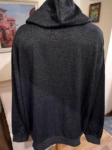 Novi muski pamucni duks sa kapuljacom Vopse u velikom broju 4XL Crni na lalafo.rs — 5 Novi muski pamucni duks sa kapuljacom Vopse u velikom broju 4XL Crni — 5