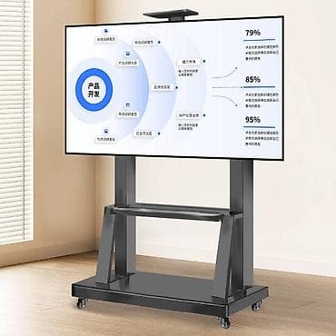 Mobilni podni nosač za TV sa policom - Univerzalni stalak na lalafo.rs — 2 Mobilni podni nosač za TV sa policom - Univerzalni stalak — 2