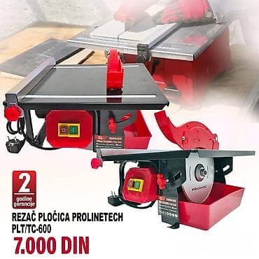 Sekači za keramiku i pločice: Rezač pločica PROLINETECH PLT/TC-600 - Stolna mašina za sečenje na lalafo.rs — 1 Sekači za keramiku i pločice: Rezač pločica PROLINETECH PLT/TC-600 - Stolna mašina za sečenje — 1