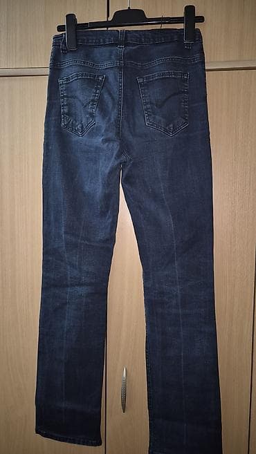 Ženske farmerke – tamno plavi denim - Klasčan kroj ravne nogavice na lalafo.rs — 2 Ženske farmerke – tamno plavi denim - Klasčan kroj ravne nogavice — 2