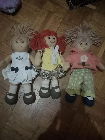 Platnene lutke – set od 3 komada - Ručno šivene platnene lutke sa na lalafo.rs — 2 Platnene lutke – set od 3 komada - Ručno šivene platnene lutke sa — 2