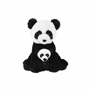 Plišane igračke – mama panda sa bebom - Simpatičan set crno-belih na lalafo.rs Plišane igračke – mama panda sa bebom - Simpatičan set crno-belih
