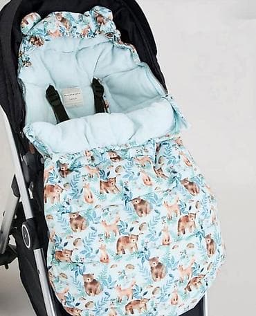 Zimska navlaka/unutrašnja vreća za kolica za bebe – šumski dezen - na lalafo.rs — 5 Zimska navlaka/unutrašnja vreća za kolica za bebe – šumski dezen - — 5