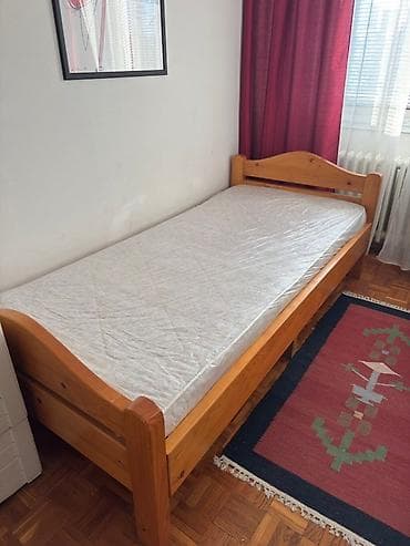 Drveni krevet 190x90cm – od punog drveta, stabilan i kvalitetan! na lalafo.rs — 1 Drveni krevet 190x90cm – od punog drveta, stabilan i kvalitetan! — 1