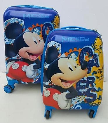 Backpacks, bags and suitcases: Dečiji set kofera – Mickey Mouse dizajn - Set od 2 kofera: veći i at lalafo.rs — 1 Backpacks, bags and suitcases: Dečiji set kofera – Mickey Mouse dizajn - Set od 2 kofera: veći i — 1