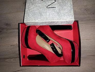 Crvene ženske salonke na visoku štiklu - Materijal: baršunasto/velur na lalafo.rs — 1 Crvene ženske salonke na visoku štiklu - Materijal: baršunasto/velur — 1