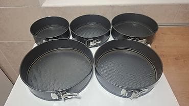 Kalupi/modle za tortu i tart: 5+2 kom, extra povoljno! Ceo set od 7 na lalafo.rs — 8 Kalupi/modle za tortu i tart: 5+2 kom, extra povoljno! Ceo set od 7 — 8