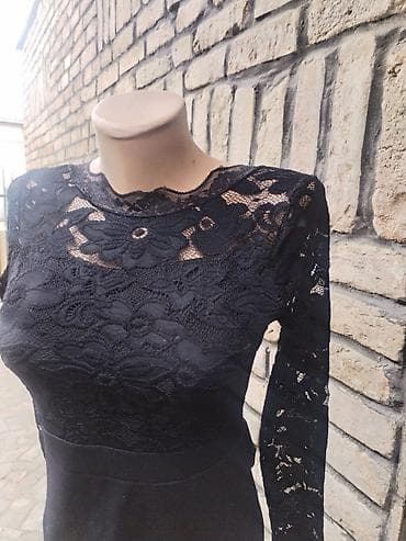 Women's Clothing: Elegantna crna haljina – veličina S (kao nova) - Kroj: uska midi at lalafo.rs — 3 Women's Clothing: Elegantna crna haljina – veličina S (kao nova) - Kroj: uska midi — 3