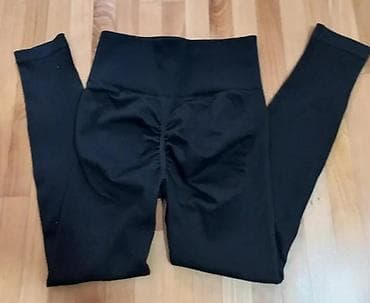 Leggings, Bike shorts: Crne ženske helanke sa visokim strukom - Model: bešavne sportske at lalafo.rs — 6 Leggings, Bike shorts: Crne ženske helanke sa visokim strukom - Model: bešavne sportske — 6