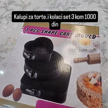 Set kalupa za torte i kolače – 3 komada - Oblik: srce, okrugli i na lalafo.rs — 1 Set kalupa za torte i kolače – 3 komada - Oblik: srce, okrugli i — 1