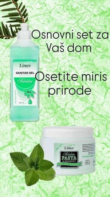 Kućna hemija i proizvodi za kuću: Limes Selektа set za održavanje doma - Sanitar gel Limes Selektа (500 na lalafo.rs Kućna hemija i proizvodi za kuću: Limes Selektа set za održavanje doma - Sanitar gel Limes Selektа (500