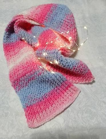 Ručno pleteni šal, nov, 170x16 cm na lalafo.rs — 2 Ručno pleteni šal, nov, 170x16 cm — 2