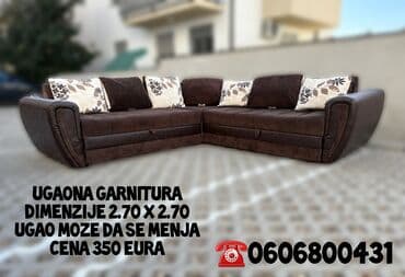 Ugaone garniture: Ugaona garnitura Claudia na razvlacenje poseduje sanduk za posteljinu! na lalafo.rs Ugaone garniture: Ugaona garnitura Claudia na razvlacenje poseduje sanduk za posteljinu!