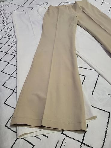 pantalone gina benotti: Dve ženske elegantne pantalone – jedan par u bež, drugi u beloj boji na lalafo.rs — 3 pantalone gina benotti: Dve ženske elegantne pantalone – jedan par u bež, drugi u beloj boji — 3