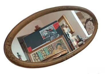 Antique Decor: Staro, drveno ogledalo sa ramom u boji starog zlata. Ogledalo je u at lalafo.rs — 5 Antique Decor: Staro, drveno ogledalo sa ramom u boji starog zlata. Ogledalo je u — 5