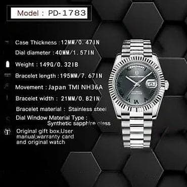 myki touch sat: PAGANI DESIGN PD-1783 -40mm- Zlatna/Crna- Rolex Day-Date Hom Potpuno at lalafo.rs — 10 myki touch sat: PAGANI DESIGN PD-1783 -40mm- Zlatna/Crna- Rolex Day-Date Hom Potpuno — 10