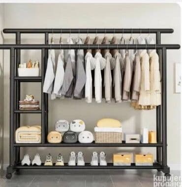 Višenamenski stalak za odeću Tehničke informacije Materijal: metal na lalafo.rs Višenamenski stalak za odeću Tehničke informacije Materijal: metal